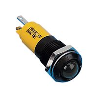 CML INNOVATIVE TECHNOLOGIES 192A1352 发光二极管指示器 面板安装, 黑铬挡板, 黄色, 24 V, 14 mm, 17 mA, 1 cd, IP67