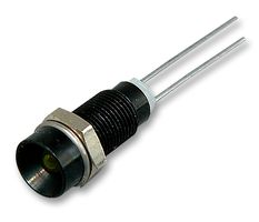 MULTICOMP PRO MC19031002 发光二极管指示器 面板安装, 黄色, 2.6 VDC, 6 mm, 45 mA, 28 mcd, 无评级