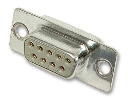 HARTING 09 67 009 4704 D-Sub 连接器, DB9, 标准, 插座, Tin And Dimple系列, 9 触点, DE, 焊接杯
