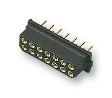 HARWIN M80-8501245 PCB Receptacle, Board-to-Board, Wire-to-Board, 2 mm, 2 Rows, 12 Contacts, Through Hole Mount