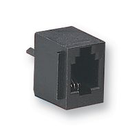 AMPHENOL COMMUNICATIONS SOLUTIONS 69254-001LF 模块连接器, 模制插座, 1 x 1 (端口), 6P6C, Cat3, 通孔安装