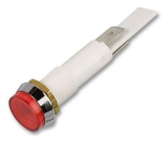 ARCOLECTRIC / BULGIN LIMITED C027500NAE 氖指示灯, 250 V, 快速连接, 红色, 10 mm, 圆形带平顶, 20 mA