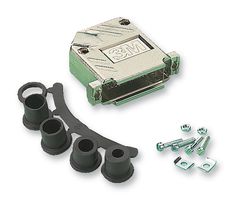 3M 3357-6515-1C 连接器后盖, 接线壳, D-Sub连接器, 45°, ABS(丙烯腈 - 丁二烯 - 苯乙烯)主体, 3357