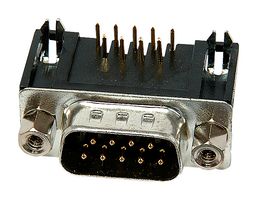 ITW MCMURDO SDEX9PNTD. D Sub Connector, Right Angle, Standard, Plug, Special D, 9 Contacts, DE, Solder