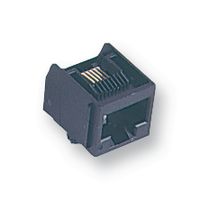 MOLEX 95009-7661 模块连接器, 模制插座, 1 x 1 (端口), 6P6C, Cat3, 通孔安装