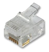 MOLEX 90075-0031 MODULAR, PLUG, IDC, RJ11, 6P6C