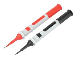 WAGO 206-912 Test Tip Probe, 2mm Dia, 1kV, 10A, Probe, Black, Red, 10 A