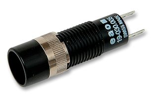 EAO 19-030.005 Incandescent Lamp, Plastic, Plug In, Bi-Pin, 8 mm, 1 A, 24 V, Round, 19 Series