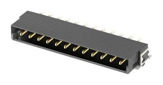HARTING 15550032701000 Pin Header, Board-to-Board, 2.54 mm, 1 Rows, 3 Contacts, Through Hole Right Angle