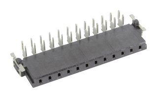 HARTING 15650122701000 PCB插座, 板至板, 2.54 mm, 1 排, 12 触点, 通孔安装直角, har-flex Series