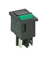 ARCOLECTRIC / BULGIN LIMITED H8500XBAAC 翘板开关, 关-开, SPST, 不发光, 面板安装, 黑色, 8500 Series