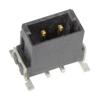 HARTING 15520022601000 引脚针座, 板至板, 2.54 mm, 1 排, 2 触点, 表面安装直型, har-flex Series