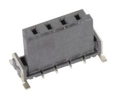 HARTING 15620042601000 PCB插座, 板至板, 2.54 mm, 1 排, 4 触点, 表面安装直型, har-flex Series