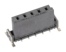 HARTING 15620052601000 PCB插座, 板至板, 2.54 mm, 1 排, 5 触点, 表面安装直型, har-flex Series