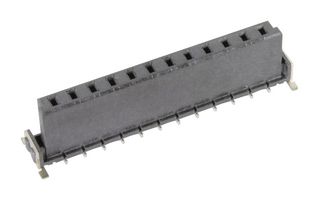 HARTING 15620122601000 PCB插座, 板至板, 2.54 mm, 1 排, 12 触点, 表面安装直型, har-flex Series