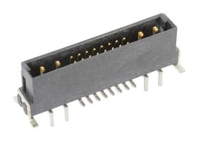 HARTING 15724162701000 引脚针座, 混合型,4P+16S, 板至板, 20 触点, 通孔直型, har-flex Series