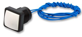 MULTICOMP PRO MCPAS6-D1-M1CES1-5 工业按钮开关, 13.6 mm, SPST, 关-(开), 正方形, 白色