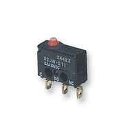 OMRON ELECTRONIC COMPONENTS D2JW-011 微动开关, 摁入式, 柱塞, SPDT, 焊接, 100 mA, 30 V