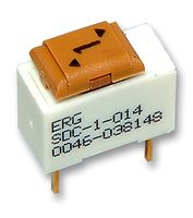 ERG COMPONENTS SDC-1-014 DIP / SIP开关, 1 电路, 滑动式, 通孔安装, SPDT, 100 V, 1 A