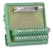 M JAY IFM IDC 26 Terminal Block Interface, IDC 26 Position Plug, Screw Type 26 Position Terminal Block, 1 A, 250 V