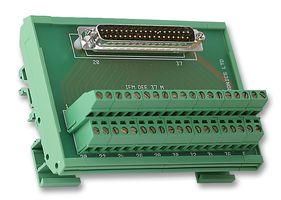 M JAY IFM DEE 37 M 端子块接口, D Sub 37路插头, 螺丝式38路端子块, 5 A, 250 V