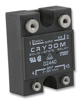 SENSATA/CRYDOM D2440 固态继电器, SPST-常开, 40 A, 280 VAC, 面板安装, 螺丝, 零交叉