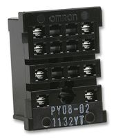 OMRON INDUSTRIAL AUTOMATION PY08-02 Relay Socket, Through Hole, Quick Connect, 8 Pins, 7 A, 250 VAC