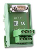 M JAY IFM DEE 9 M 端子块接口, D Sub 9路插头, 螺丝式10路端子块, 5 A, 250 V
