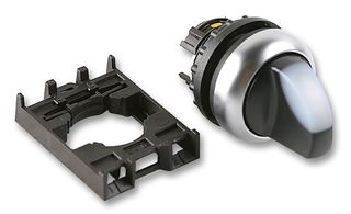 EATON MOELLER M22-WRLK-W+M22-A Switch Actuator, RMQ-Titan Illuminated Selector Switches, IP66, RMQ-Titan M22 Series