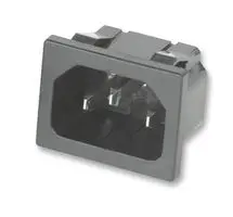 MULTICOMP PRO JR-101S-G IEC电源连接器, IEC C14 入口, 10 A, 250 VAC, 快速连接, 卡扣式, 法兰安装