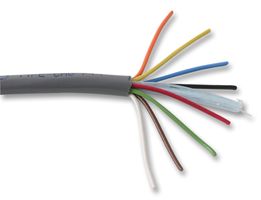 ALPHA WIRE 1178C SL005 多芯电缆, 控制, 非屏蔽, 8 芯, 22 AWG, 0.34 mm², 100 ft, 30.5 m
