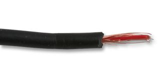 PRO POWER CBBR4164 Wire, Stranded, Hook Up Tri Rated, PVC, Black, 7 x 0.1mm, 328 ft