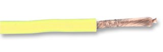 STAUBLI 61.7605-24 线缆, 绞合, Silivolt® 1V 超柔性, 硅橡胶, 黄色, 20 AWG, 256 x 0.05mm, 82 ft