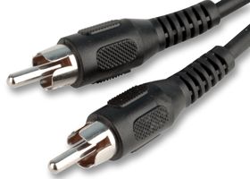 PRO SIGNAL JR8030/2M BK 音频/视频电缆组件, 音视频(RCA)插头, 音视频(RCA)插头, 6.6 ft, 2 m, 黑色