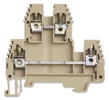 IMO PRECISION CONTROLS ERD4BEIGE 接线端子, DIN导轨安装, 4 路, 26 AWG, 10 AWG, 6 mm², 螺丝, 32 A