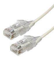 VIDEK 2994-5W Ethernet Cable, Cat6, RJ45 Plug to RJ45 Plug, UTP (Unshielded Twisted Pair), White, 5 m, 16.4 ft