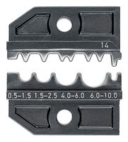 KNIPEX 97 49 14 压接工具模具, 20-7AWG非绝缘对接、压接和压接连接器, KNIPEX 97 43 XX系列压接系统钳, 97 43 XX Series