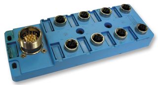 JAEGER REP4C1019ALP 传感器配电盒, 10m电缆, M12连接器-5极, 4 端口, REP Series, IP67