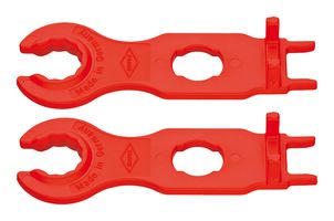 KNIPEX 97 49 66 2 安装工具,MC4 太阳能电缆连接器,115 mm,塑料