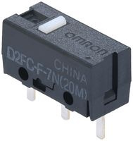 OMRON ELECTRONIC COMPONENTS D2FC-F-7N(20M)(STD) Microswitch, IP40, Reliable & Long-Life, Ultra Subminiature, Pin Plunger, SPST-NO, PC Pin, 1 mA