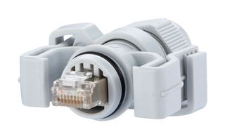 METZ CONNECT 130906-03-E 模块连接器, RJ45 插头, 1 x 1 (端口), 8P8C, Cat6, IP67, 电缆安装