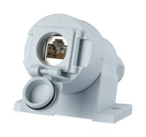 METZ CONNECT 1309510003-E 模块连接器, RJ45 插座, 1 x 1 (端口), 8P8C, Cat6a, IP67, 面板安装