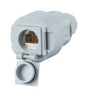METZ CONNECT 1309515003-E 模块连接器, RJ45 插座, 1 x 1 (端口), 8P8C, Cat6a, IP67, 电缆安装