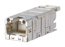 METZ CONNECT 1401100810MI 模块连接器, RJ45 插座, 1 x 1 (端口), 8P8C, Cat5, IP65, IP67, 电缆安装
