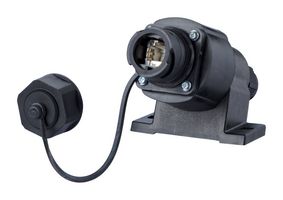 METZ CONNECT 1401110012KE 模块连接器, RJ45 插座, 1 x 1 (端口), 8P8C, Cat6, IP67, 面板安装