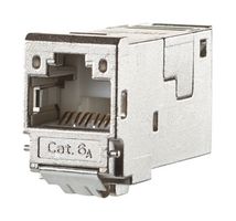 METZ CONNECT 130910-I 模块连接器, RJ45 插座, 1 x 1 (端口), 8P8C, Cat6a, 电缆安装