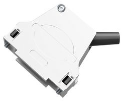 POSITRONIC D25000CSE50/AA 连接器后壳, D Sub, D Series, DB, 45°, 锌合金主体