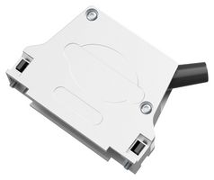 POSITRONIC D37000CSE50/AA 连接器后壳, D Sub, D Series, DC, 45°, 锌合金主体