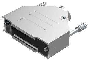 POSITRONIC D25000DTE40/AA D Sub Backshell, D Series, DB, 180°, Zinc Alloy Body