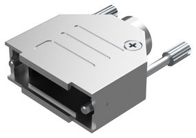 POSITRONIC D15000DTE50/AA D Sub Backshell, D Series, DA, 180°, Zinc Alloy Body